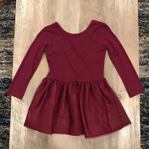 Old Navy girl burgundy dress 3T